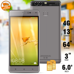 Kailinuo K9Plus, Smartphone, 4G/LTE, Dual sim, Dual camera,6" IPS,Finger touch,Android 6.0,3500 Mah,1.7 ghz Core,Gold